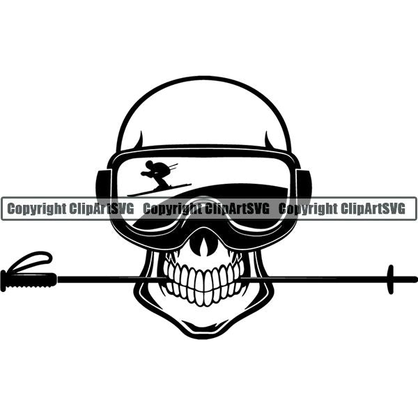 Sports Skiing Ski Snowboarding Snowboard ClipArt SVG