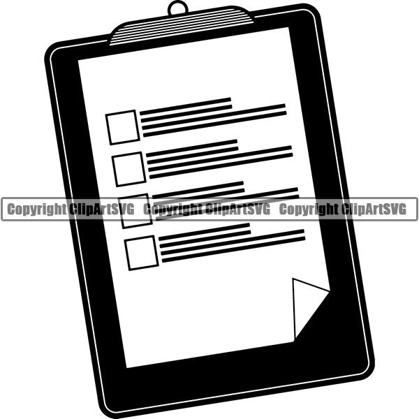 Medical Doctor Nurse Hospital Clipboard ClipArt SVG