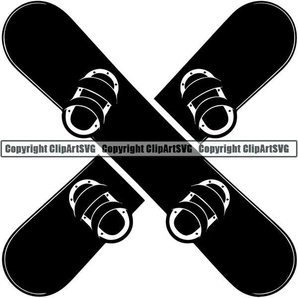 Sports Snowboarding Snowboard Skiing Ski Logo ClipArt SVG