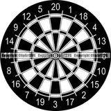 Sports Game Darts ClipArt SVG