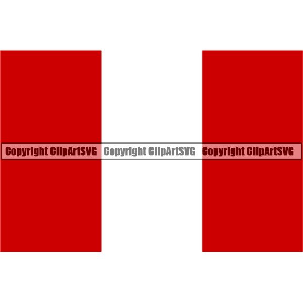 Country Flag Square Peru ClipArt SVG