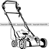 Occupation Landscaping Lawnmower ClipArt SVG