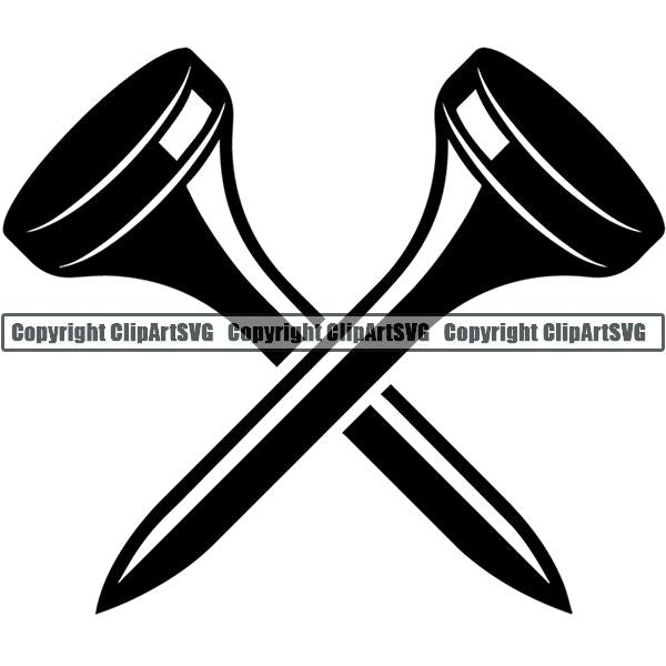 Sports Game Golf Logo ClipArt SVG