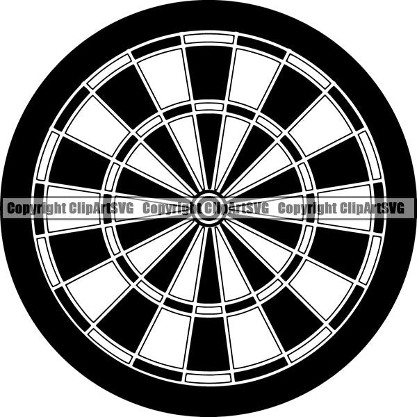 Sports Game Darts ClipArt SVG
