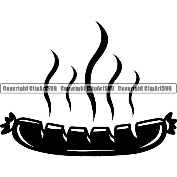 Cooking Baking Baker Chef Cook Food Meat Fish Chicken Pork ClipArt SVG