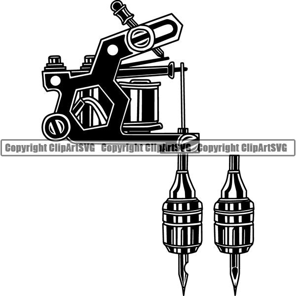 Tattoo Artist Machine ClipArt SVG