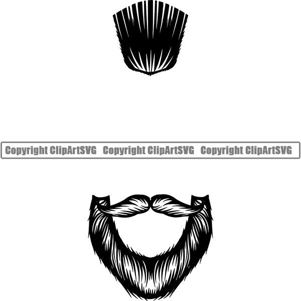 Design Element Human Hair Beard ClipArt SVG