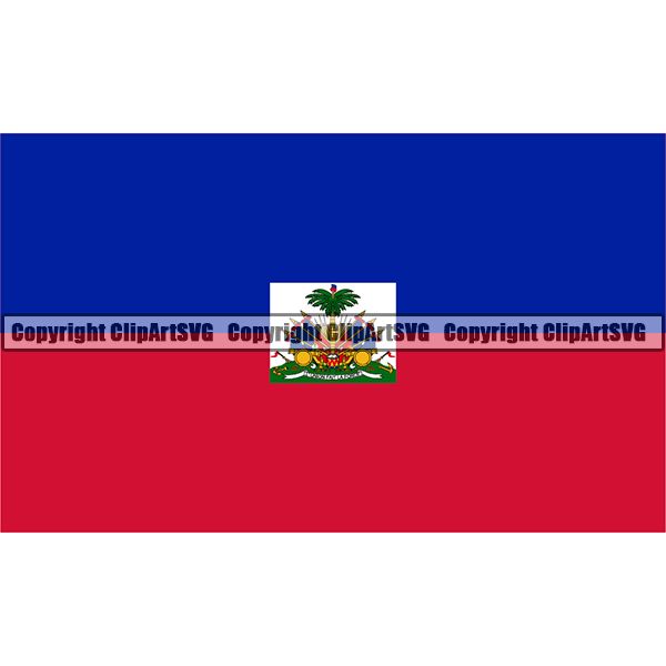 Country Flag Square Haiti ClipArt SVG
