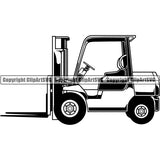 Business Office Advertising Money Shipping Warehouse Forklift ClipArt SVG