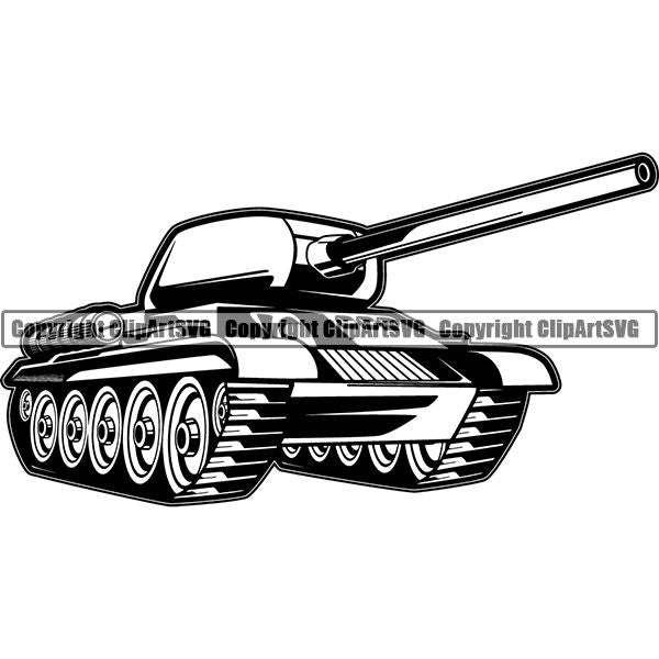 Military Weapon Vehicle Tank ClipArt SVG