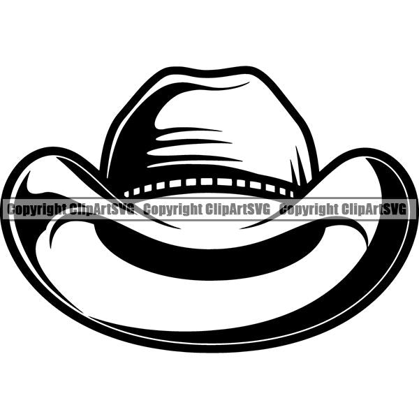 Occupation Cowboy Hat ClipArt SVG