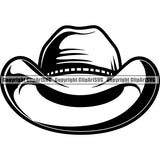 Occupation Cowboy Hat ClipArt SVG