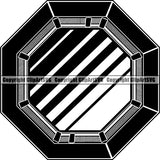 Sports Boxing Boxer MMA Fighter Fighting Ring ClipArt SVG