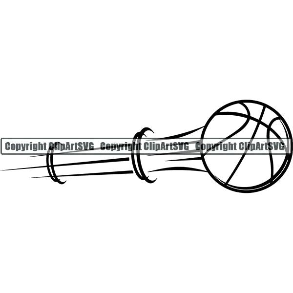 Sports Game Basketball Motion Ball ClipArt SVG