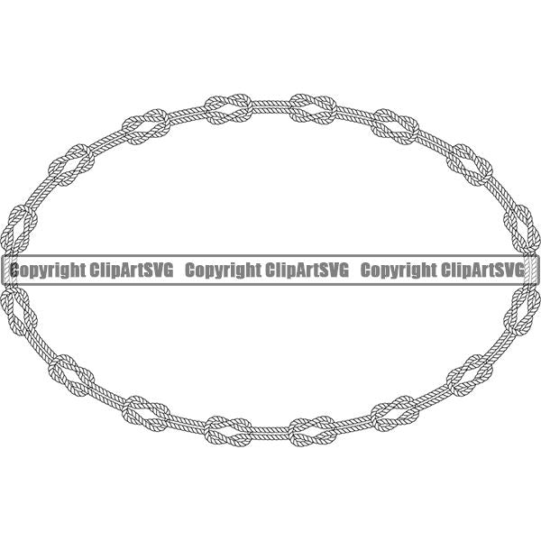 Rope Design Element Nautical Ship Sailing Boat Boating Sail Sailboat Knot ClipArt SVG