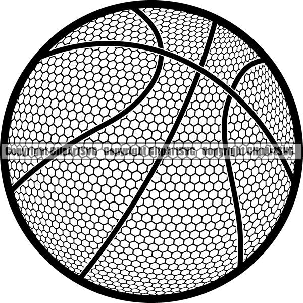 Sports Game Basketball Ball ClipArt SVG