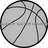 Sports Game Basketball Ball ClipArt SVG