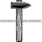 Blacksmith Metalwork Metal Forge Weld Welder Welding Hammer ClipArt SVG