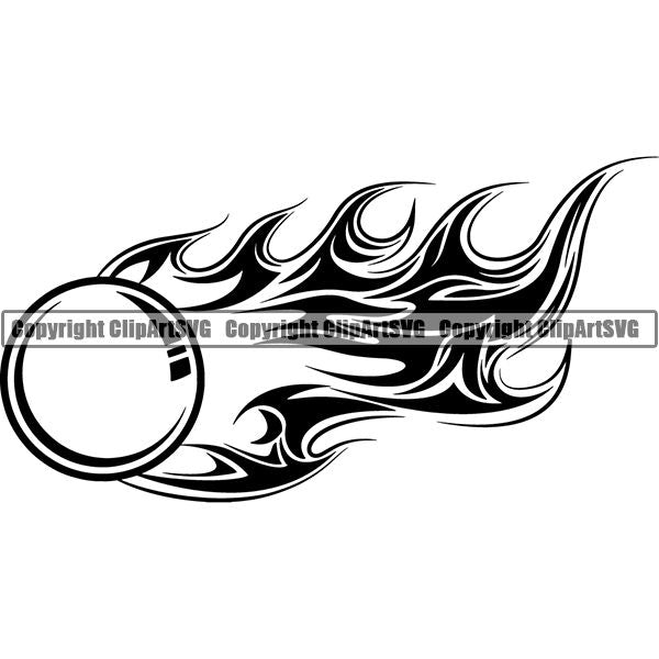 Sports Game Lacrosse Fire ClipArt SVG