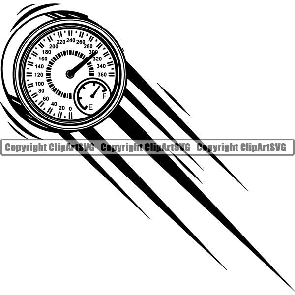 Sports Car Racing Motion ClipArt SVG