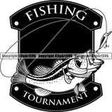 Sports Game Hunting Fishing Hunt Fish Logo ClipArt SVG