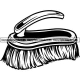 Maid Cleaning Service Housekeeping Housekeeper Brush Scrub ClipArt SVG
