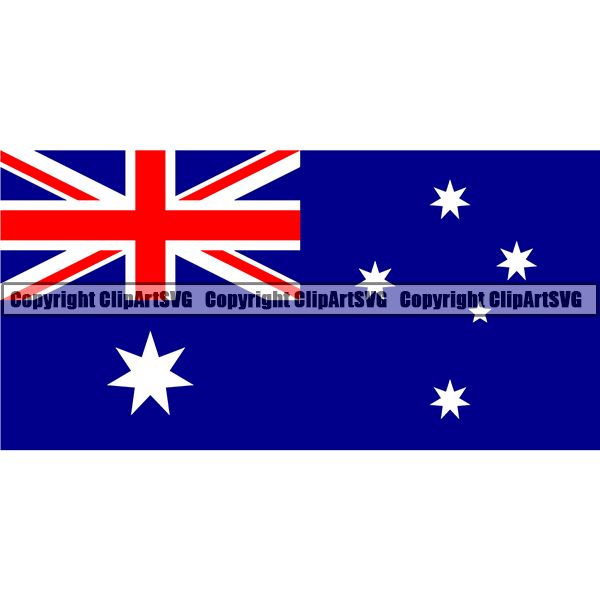Country Flag Square Australia ClipArt SVG