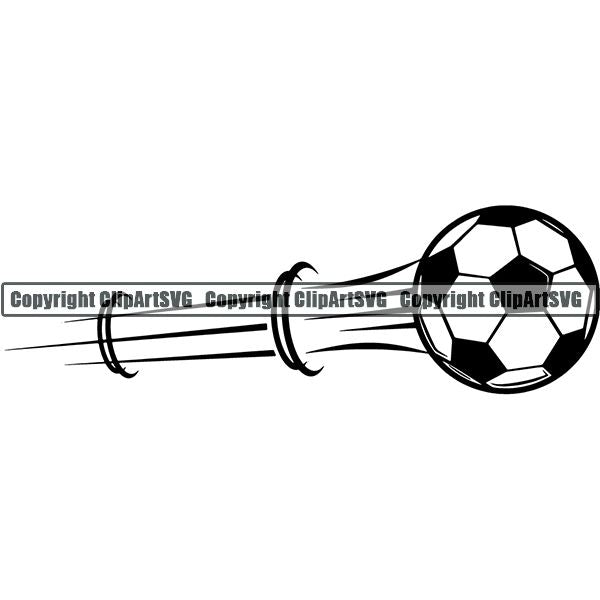 Sports Soccer Motion ClipArt SVG