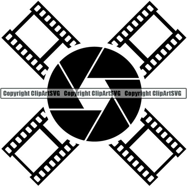 Photography Photographer Photograph Camera Shutter Speed Logo ClipArt SVG