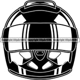 Sports Car Racing Motorcycle Helmet ClipArt SVG