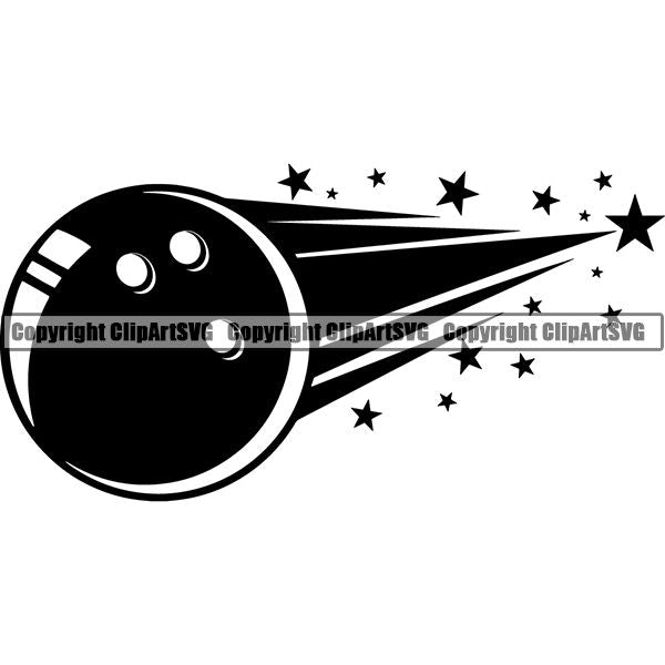 Sports Game Bowling Bowler Bowl Motion ClipArt SVG