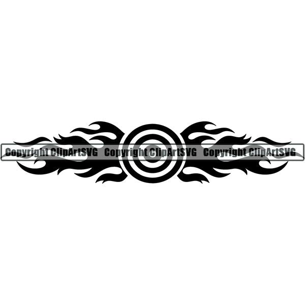 Sports Game Archery Flame ClipArt SVG