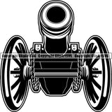 Military Weapon Cannon ClipArt SVG