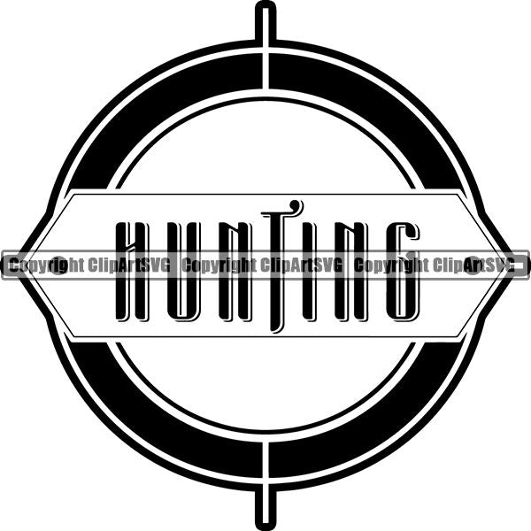 Sports Game Hunting Fishing Hunt Fish Text ClipArt SVG