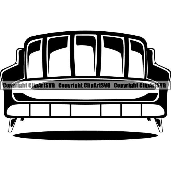 House Furniture Couch ClipArt SVG