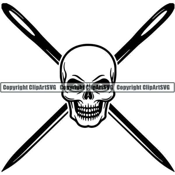 Tailor Seamstress Alterations Logo ClipArt SVG