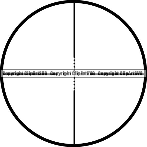 Military Weapon Gun Scope ClipArt SVG