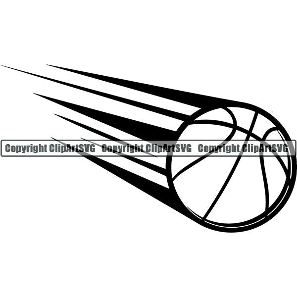Sports Game Basketball Ball Motion ClipArt SVG