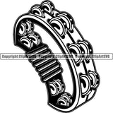 Music Musical Instrument Tambourine rfcd ClipArt SVG