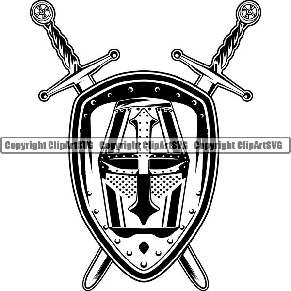 Knight Gladiator Medieval Warrior Warrior ClipArt SVG