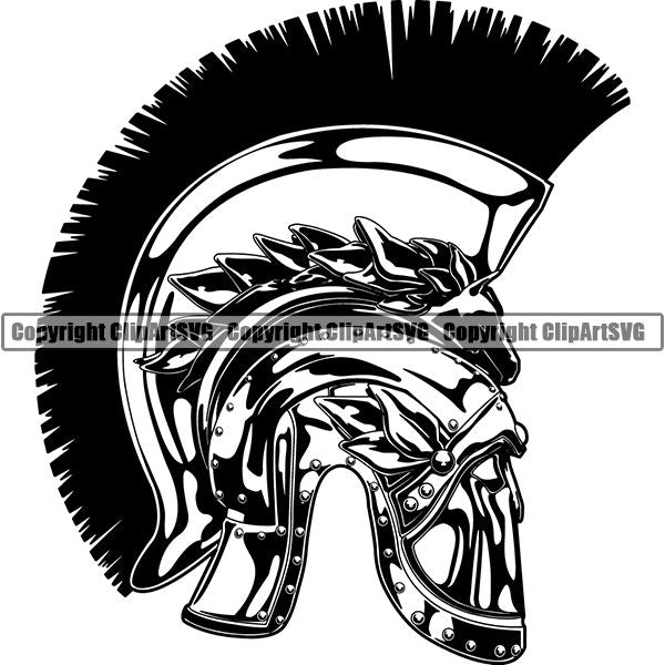 Spartan Warrior Gladiator Mask Helmet copy ClipArt SVG