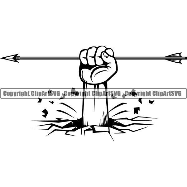 Sports Game Archery Arrow ClipArt SVG