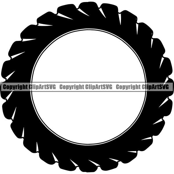 Sports Car Racing Tire ClipArt SVG