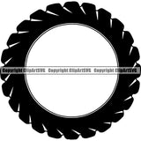 Sports Car Racing Tire ClipArt SVG