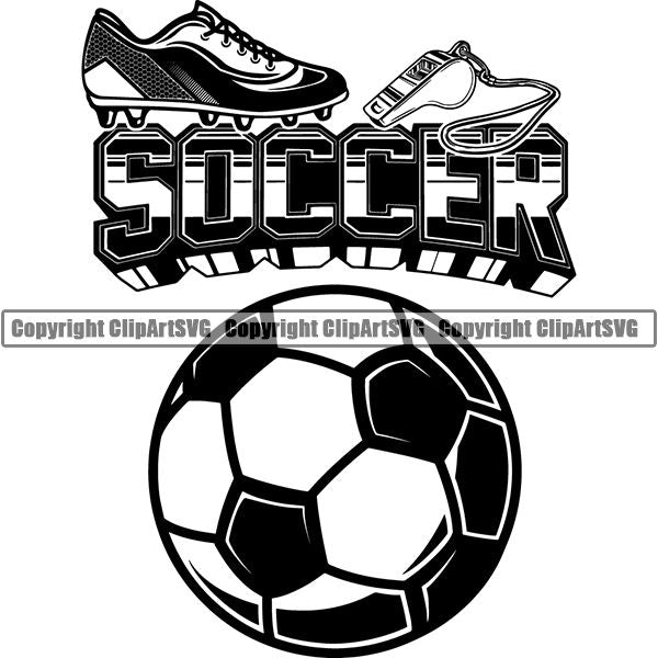 Sports Soccer Logo ClipArt SVG