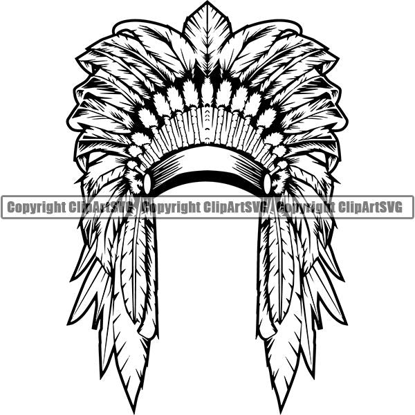 Native American Indian ClipArt SVG