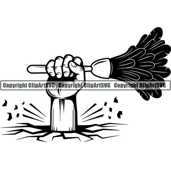 Maid Cleaning Service Housekeeping Housekeeper Hand Break ClipArt SVG