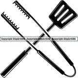 Cooking BBQ Bar-B-Que Barbque Chef Cook Butcher Logo ClipArt SVG