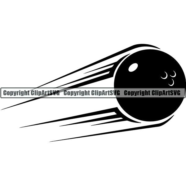 Sports Game Bowling Bowler Bowl Motion ClipArt SVG