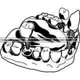 Dentist Dental Service Implants ClipArt SVG